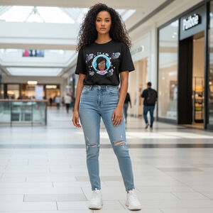 Women's The Concert Tee Black Short Sleeve T-Shirt Size M